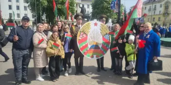 Участие в торжественном мероприятии, посвященном Дню Государственного флага, Государственного герба и Государственного гимна Республики Беларусь.
